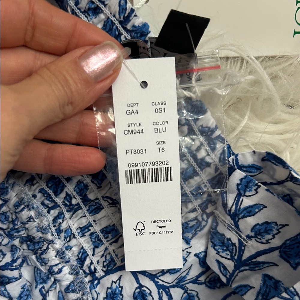 J. Crew Blue and White Paisley Maxi Dress - Picture 3 of 4